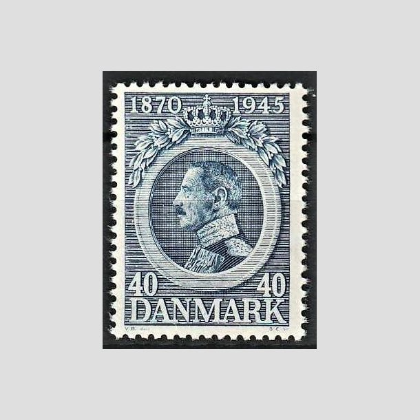 FRIMRKER DANMARK | 1945 - AFA 292 - Kong Christian X 75 r. - 40 re bl - Postfrisk