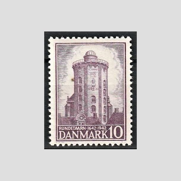 FRIMRKER DANMARK | 1942 - AFA 273 - Rundetrn 300 r - 10 re violet - Postfrisk