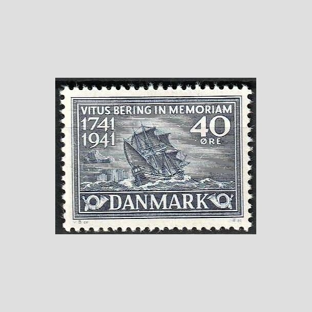 FRIMRKER DANMARK | 1941 - AFA 272 - Vitus Bering - 40 re bl - Postfrisk