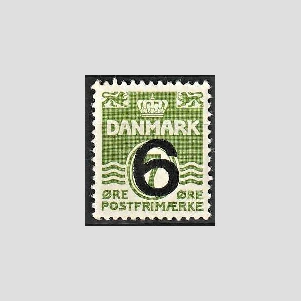 FRIMRKER DANMARK | 1940 - AFA 261 - Provisorier - 6/7 re grn - Postfrisk