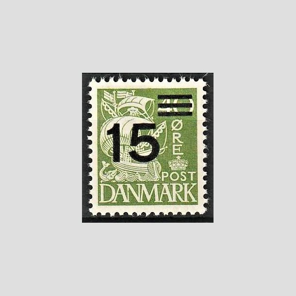 FRIMRKER DANMARK | 1940 - AFA 263a - Provisorier - 15/40 re grn type II (208a) - Postfrisk