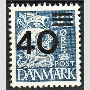 FRIMRKER DANMARK | 1940 - AFA 265 - Provisorier - 40/30 re bl type II (215a) - Postfrisk