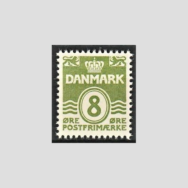 FRIMRKER DANMARK | 1940 - AFA 256 - Blgelinie - 8 re grn - Postfrisk
