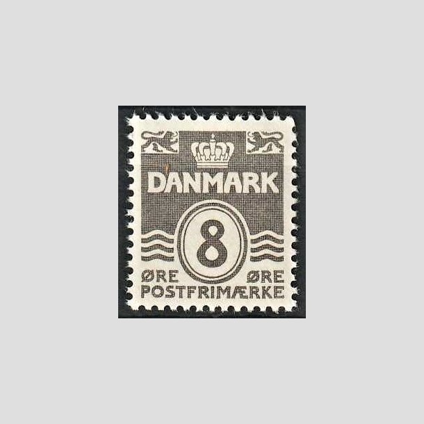 FRIMRKER DANMARK | 1937-40 - AFA 201a - Blgelinie - 8 re gr type II - Postfrisk