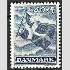 FRIMRKER DANMARK | 1947 - AFA 301 - Modstandsbevgelsen - 40 + 5 re bl - Postfrisk