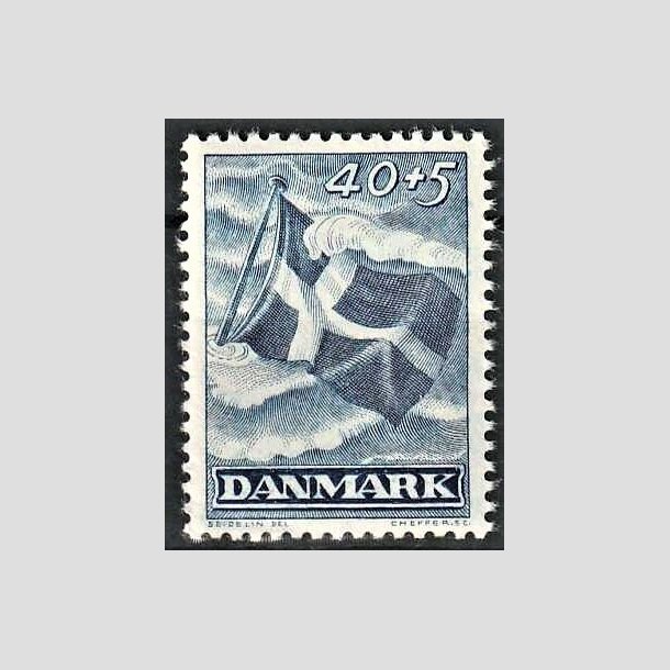 FRIMRKER DANMARK | 1947 - AFA 301 - Modstandsbevgelsen - 40 + 5 re bl - Postfrisk