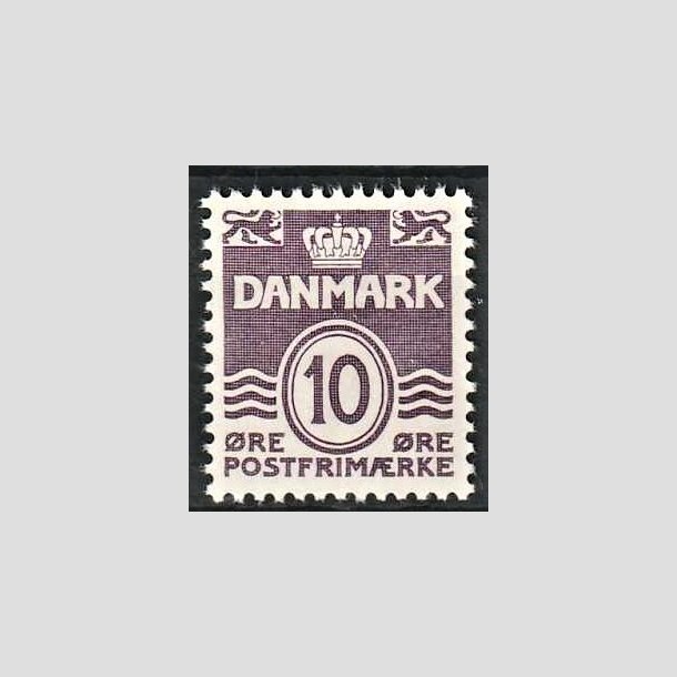 FRIMRKER DANMARK | 1938 - AFA 248 - Blgelinie - 10 re violet type II - Postfrisk