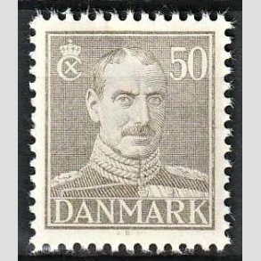 FRIMRKER DANMARK | 1945 - AFA 289 - Chr. X, Ny tegning - 50 re gr - Postfrisk