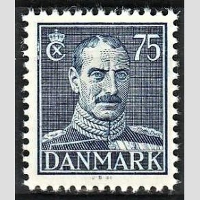 FRIMRKER DANMARK | 1946 - AFA 297 - Chr. X, Ny tegning - 75 re mrkbl - Postfrisk