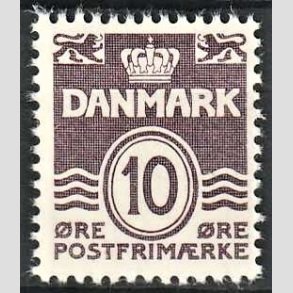 FRIMRKER DANMARK | 1938 - AFA 248b - Blgelinie - 10 re grviolet type II - Postfrisk