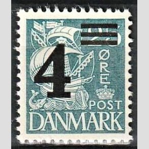 FRIMRKER DANMARK | 1934 - AFA 221 - Provisorier - 4/25 re bl - Postfrisk