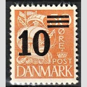 FRIMRKER DANMARK | 1934 - AFA 222 - Provisorier - 10/30 re orangegul - Postfrisk