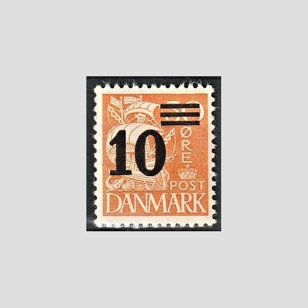 FRIMRKER DANMARK | 1934 - AFA 222 - Provisorier - 10/30 re orangegul - Postfrisk