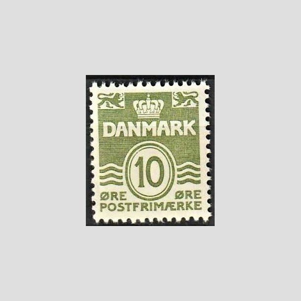 FRIMRKER DANMARK | 1950 - AFA 318 - Blgelinie- 10 re grn - Postfrisk