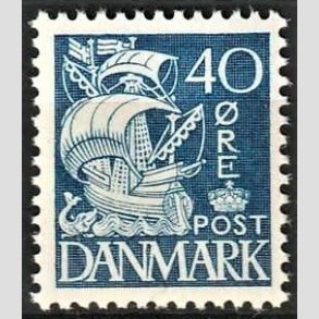 FRIMRKER DANMARK | 1940 - AFA 260 - Karavel - 40 re bl Type II - Postfrisk