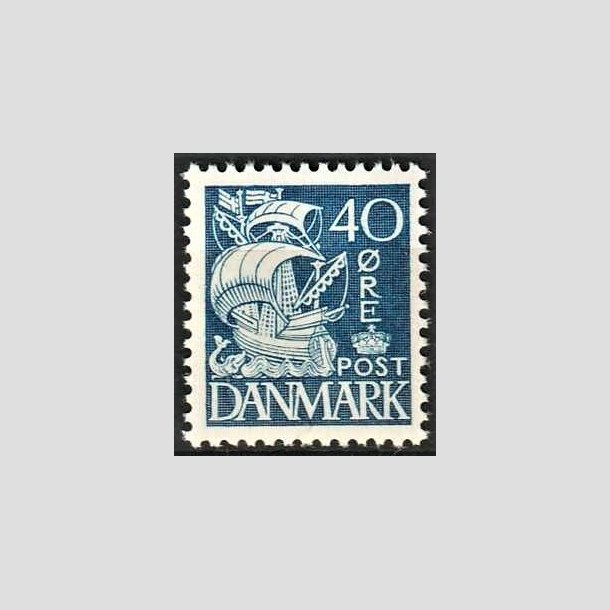 FRIMRKER DANMARK | 1940 - AFA 260 - Karavel - 40 re bl Type II - Postfrisk