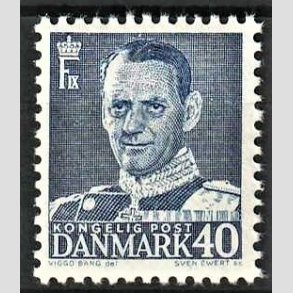 FRIMRKER DANMARK | 1948-50 - AFA 310 - Frederik IX - 40 re bl - Postfrisk