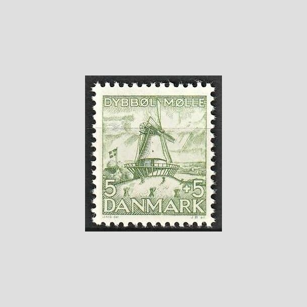 FRIMRKER DANMARK | 1937 - AFA 236 - Dybbl Mlle - 5 + 5 re grn - Postfrisk