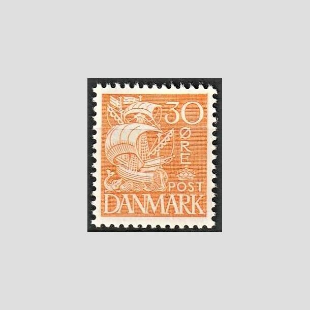 FRIMRKER DANMARK | 1933 - AFA 206 - Karavel - 30 re orangegul type I - Postfrisk