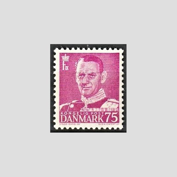 FRIMRKER DANMARK | 1948-50 - AFA 314 - Frederik IX - 75 re rdlilla - Postfrisk