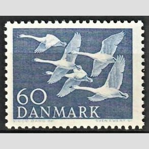 FRIMRKER DANMARK | 1956 - AFA 368 - Nordens svaner - 60 re bl - Postfrisk