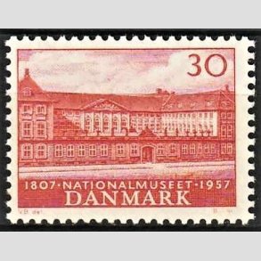 FRIMRKER DANMARK | 1957 - AFA 370 - Nationalmuseet 150 r - 30 re rd - Postfrisk