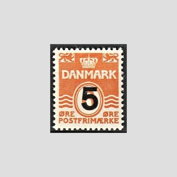 FRIMRKER DANMARK | 1955-56 - AFA 361 - Provisorier - 5/ 6 re orangegul - Postfrisk