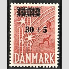 FRIMRKER DANMARK | 1955 - AFA 359 - Frihedsfond provisorier - 30 + 5/20 + 5 re rd - Postfrisk