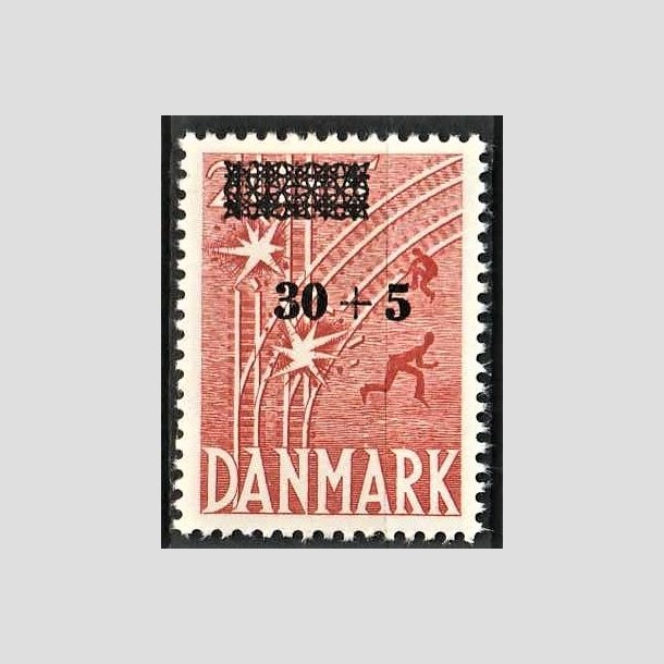 FRIMRKER DANMARK | 1955 - AFA 359 - Frihedsfond provisorier - 30 + 5/20 + 5 re rd - Postfrisk