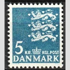 FRIMRKER DANMARK | 1946-47 - AFA 295 - Rigsvben - 5 kr. bl - Postfrisk