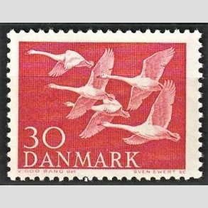 FRIMRKER DANMARK | 1956 - AFA 367 - Nordens svaner - 30 re rd - Postfrisk