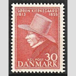 FRIMRKER DANMARK | 1955 - AFA 365 - Sren Kierkegaard - 30 re rd - Postfrisk