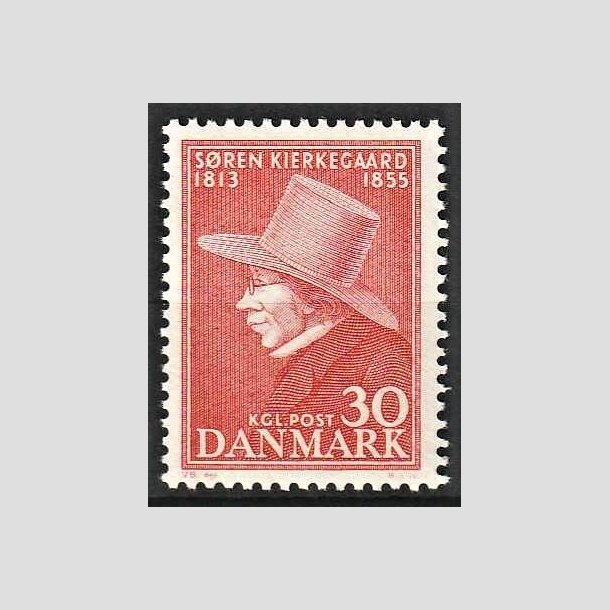 FRIMRKER DANMARK | 1955 - AFA 365 - Sren Kierkegaard - 30 re rd - Postfrisk