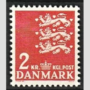 FRIMRKER DANMARK | 1946-47 - AFA 294F - Rigsvben - 2 kr. rd - Postfrisk