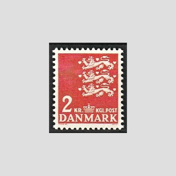 FRIMRKER DANMARK | 1946-47 - AFA 294F - Rigsvben - 2 kr. rd - Postfrisk