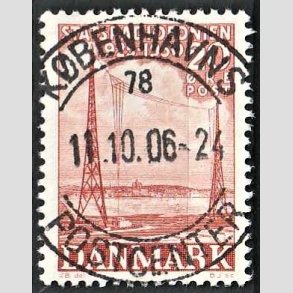 FRIM�RKER DANMARK | 1950 - AFA 317 - Statsradiofonien 25 �r - 20 �re r�d - Pragt Stemplet 