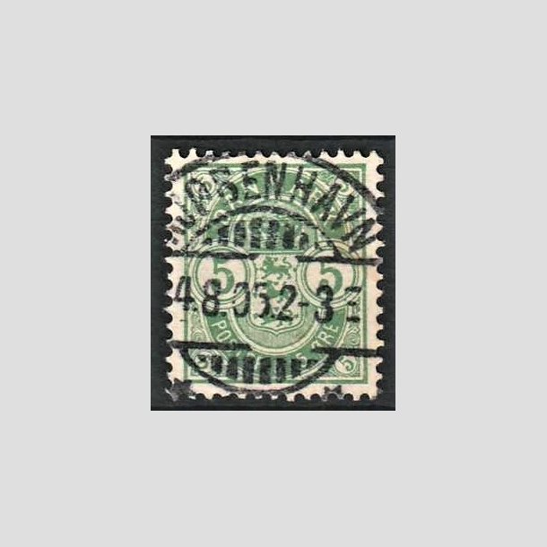 FRIMRKER DANMARK | 1895 - AFA 34B - 5 re grn - Lux Stemplet