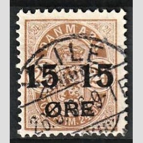FRIMRKER DANMARK | 1904 - AFA 41 - 15/24 re brun provisorier - Lux Stemplet Veile