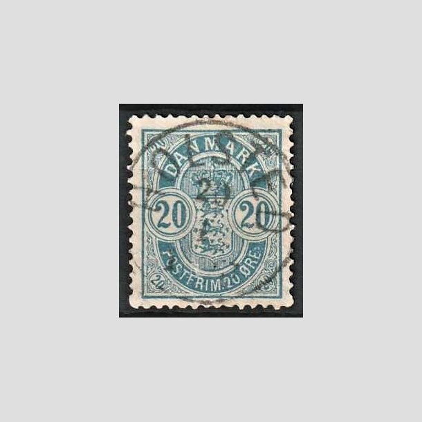 FRIMRKER DANMARK | 1884-85 - AFA 36 - 20 re bl - Lux Stemplet Holsted