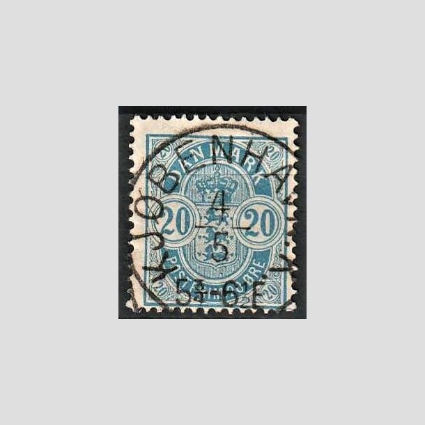 FRIMRKER DANMARK | 1884-85 - AFA 36 - 20 re bl - Lux Stemplet