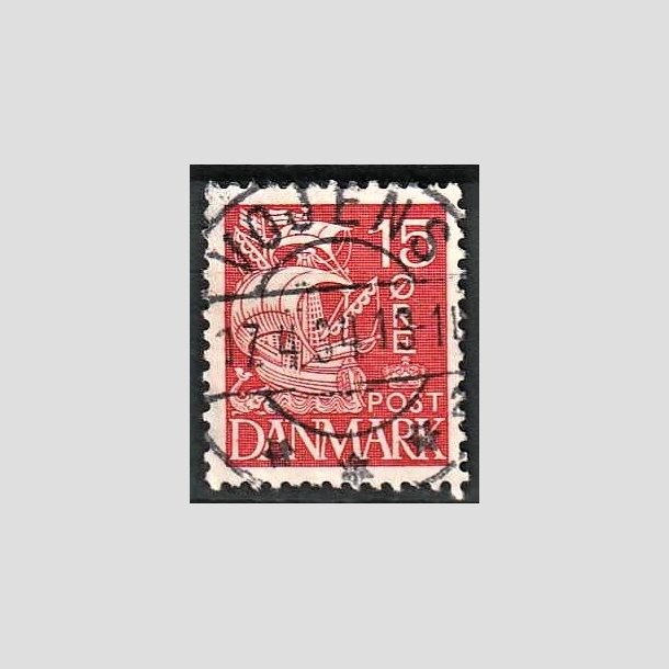 FRIMRKER DANMARK | 1937-40 - AFA 203a - Karavel 15 re rd Type II - Lux Stemplet Vojens