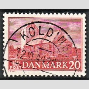 FRIM�RKER DANMARK | 1944 - AFA 287 - Landsbykirker - 20 �re r�d - Pragt Stemplet Kolding