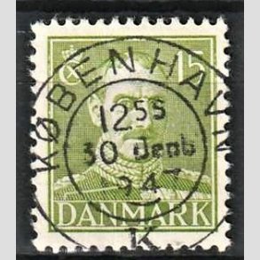 FRIMRKER DANMARK | 1942-44 - AFA 275 - Chr. X 15 re grn - Lux Stemplet 