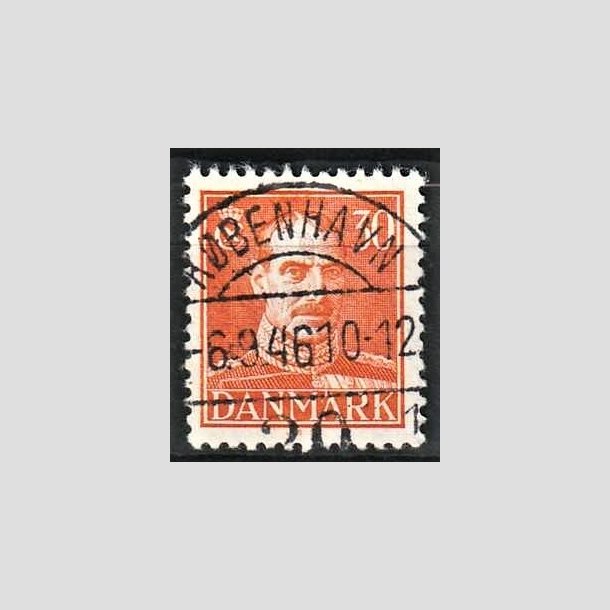 FRIMRKER DANMARK | 1942-44 - AFA 278 - Chr. X 30 re orange - Lux Stemplet Kbenhavn