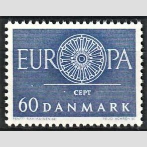 FRIMRKER DANMARK | 1960 - AFA 389 - CEPT - 60 re bl - Postfrisk