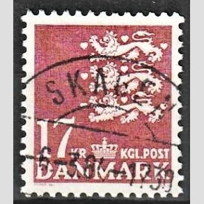 FRIMRKER DANMARK | 1984 - AFA 795 - Rigsvben 17 Kr. matrd - Pragt Stemplet Skagen