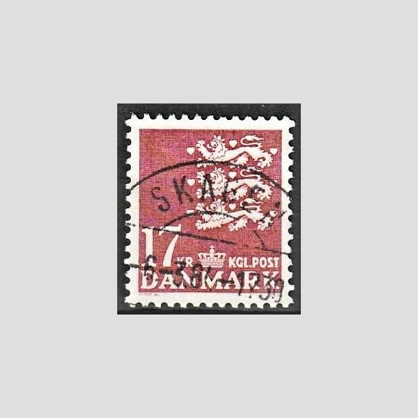 FRIMRKER DANMARK | 1984 - AFA 795 - Rigsvben 17 Kr. matrd - Pragt Stemplet Skagen