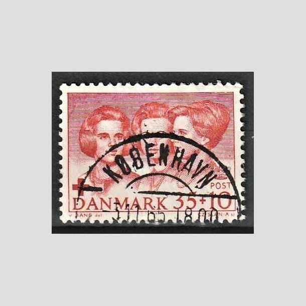 FRIMRKER DANMARK | 1964 - AFA 424F - Dansk Rde Kors - 35 + 10 re rd - Lux Stemplet 