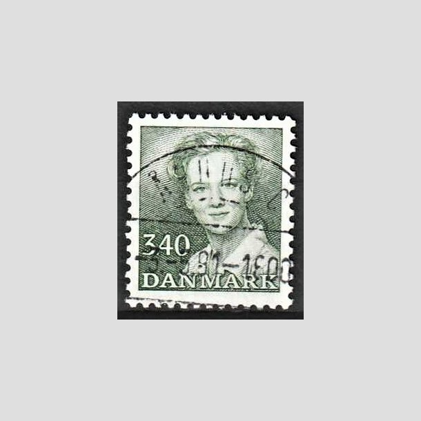 FRIMRKER DANMARK | 1989 - AFA 925 - Dronning Margrethe - 3,40 Kr. grn - Lux Stemplet