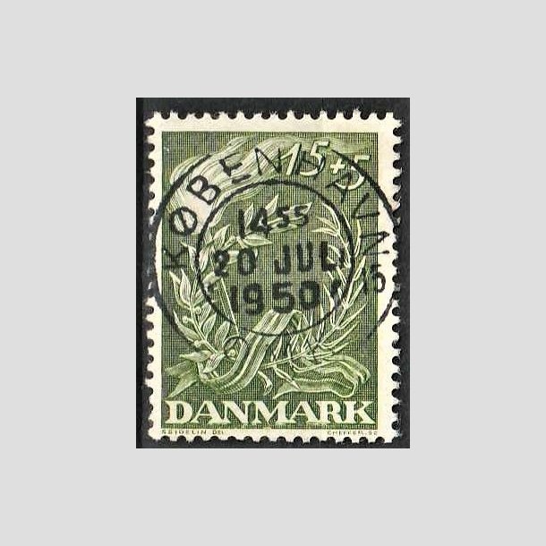 FRIMRKER DANMARK | 1947 - AFA 299 - Modstandsbevgelsen - 15 + 5 re grn - Pragt Stemplet